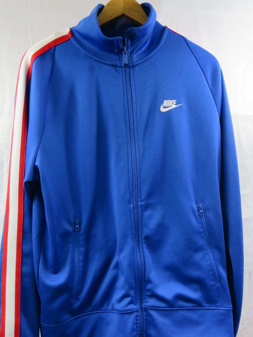 Nike Mens Tribute Track Jacket N98 Sz M Knit Warmup Ar2244 480 Royal Blue